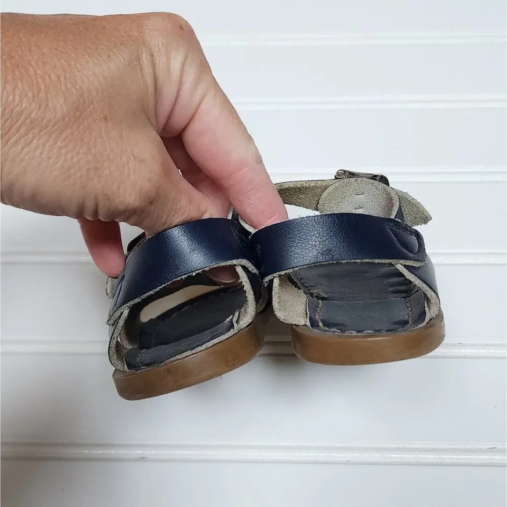 Salt Water Sun-San Surfer Navy Sandals Size 5 Infant/Toddler